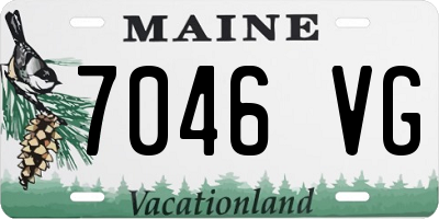 ME license plate 7046VG