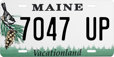 ME license plate 7047UP