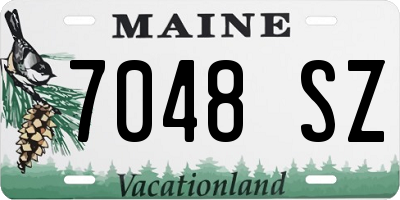 ME license plate 7048SZ