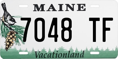 ME license plate 7048TF