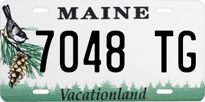 ME license plate 7048TG