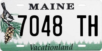ME license plate 7048TH