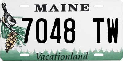 ME license plate 7048TW