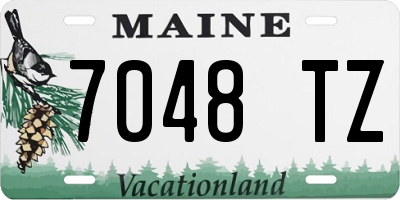 ME license plate 7048TZ