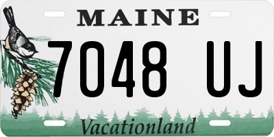 ME license plate 7048UJ