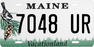 ME license plate 7048UR