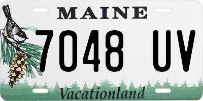ME license plate 7048UV
