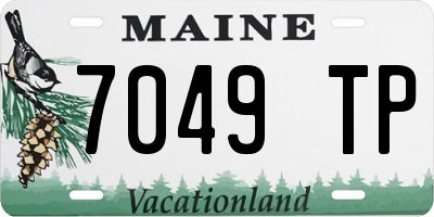 ME license plate 7049TP