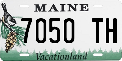 ME license plate 7050TH