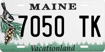 ME license plate 7050TK