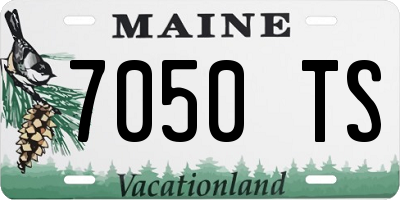 ME license plate 7050TS