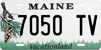ME license plate 7050TV