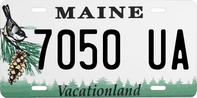 ME license plate 7050UA
