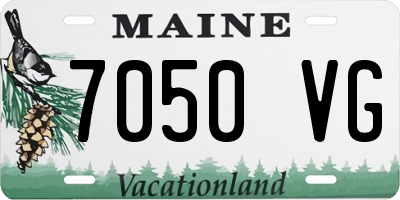 ME license plate 7050VG