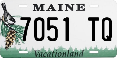 ME license plate 7051TQ