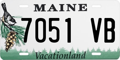 ME license plate 7051VB