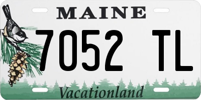 ME license plate 7052TL