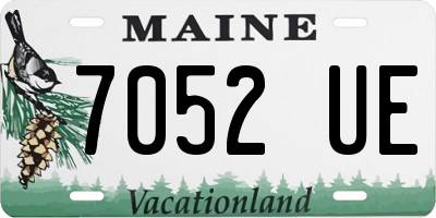 ME license plate 7052UE