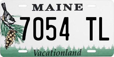 ME license plate 7054TL