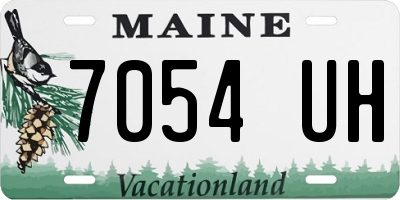 ME license plate 7054UH