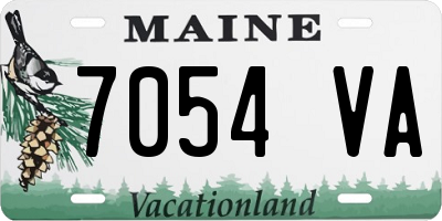 ME license plate 7054VA