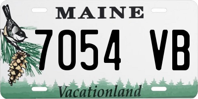ME license plate 7054VB