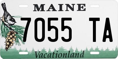 ME license plate 7055TA