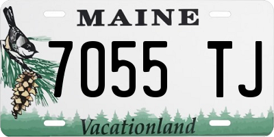 ME license plate 7055TJ