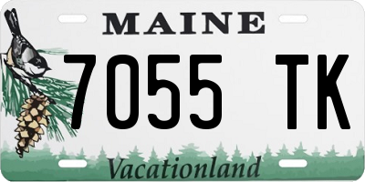 ME license plate 7055TK
