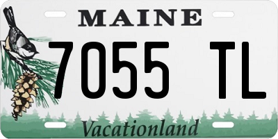 ME license plate 7055TL