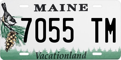 ME license plate 7055TM