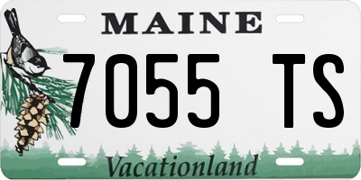 ME license plate 7055TS