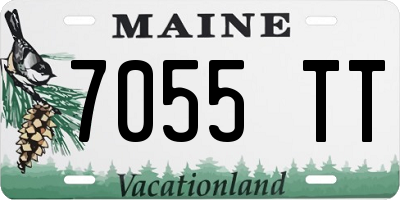 ME license plate 7055TT