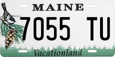 ME license plate 7055TU