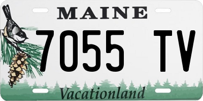 ME license plate 7055TV