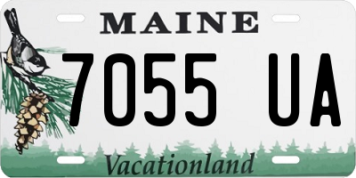 ME license plate 7055UA