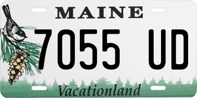 ME license plate 7055UD