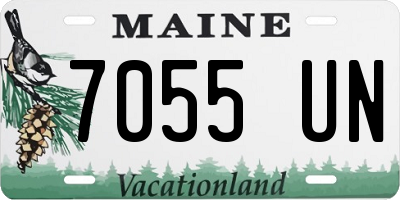 ME license plate 7055UN