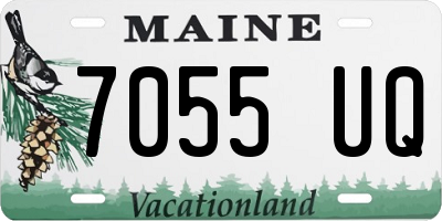ME license plate 7055UQ