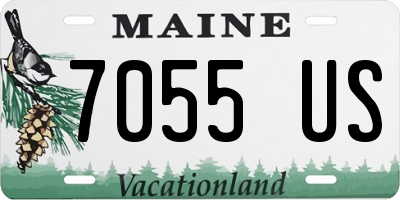 ME license plate 7055US