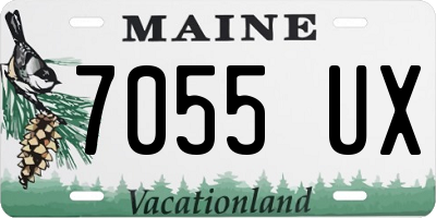 ME license plate 7055UX