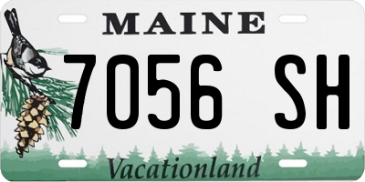 ME license plate 7056SH