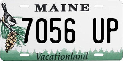 ME license plate 7056UP