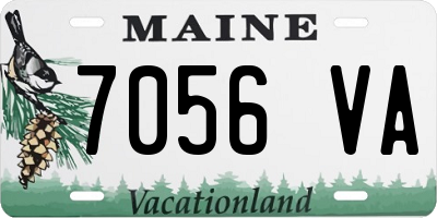 ME license plate 7056VA