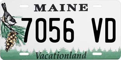 ME license plate 7056VD