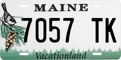 ME license plate 7057TK