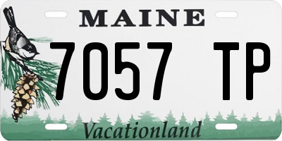 ME license plate 7057TP