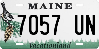 ME license plate 7057UN