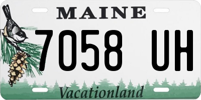 ME license plate 7058UH