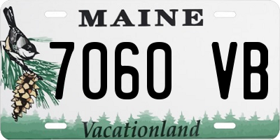 ME license plate 7060VB
